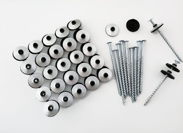 Galvanized Assembly Roofing Nails With Plastic Cap - Image 2